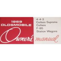 1969 Oldsmobile 442, Cutlass, Cutlass Supreme, F-85, and Station Wagon Models (See Details) Owner's Manual [PRINTED BOOK]