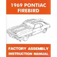 1969 Pontiac Firebird Models Factory Assembly Instruction Manual [PRINTED BOOK]