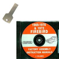 1969 1970 1972 Pontiac Firebird Models Factory Assembly Instruction Manuals 3 Volumes [USB Flash Drive]