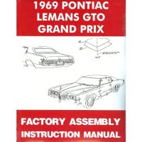 1969 Pontiac LeMans, GTO, and Grand Prix Models Factory Assembly Instruction Manual [PRINTED BOOK]