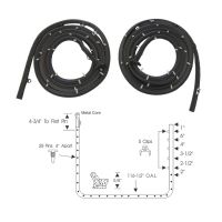 1957 1958 Buick Roadmaster And Super Series 4-Door Riviera Sedan Front Door Rubber Weatherstrips 1 Pair