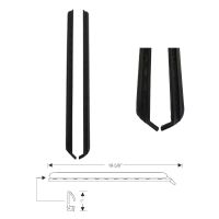 1971 1972 1973 1974 Buick, Oldsmobile, and Pontiac (See Details) Side Window Leading Edge Weatherstrips 1 Pair
