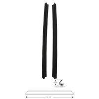 1959 1960 Buick Electra 4-Door 6-Window Sedan Side Window Leading Edge Rubber Weatherstrips 1 Pair