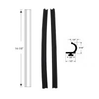 1956 1957 Buick And Pontiac 4-Door (See Details) Side Window Leading Edge Rubber Weatherstrips 1 Pair