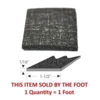 Buick, Oldsmobile, and Pontiac Universal Window Sash Channel Rubber Cork Weatherstrip (1/16-Inch Thick) (Sold By The Foot)