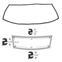 1963 1964 Buick, Oldsmobile, Pontiac (See Details) Sedan Windshield Rubber Weatherstrip