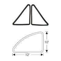 1955 1956 1957 Pontiac (See Details) Quarter Window Weatherstrips 1 Pair
