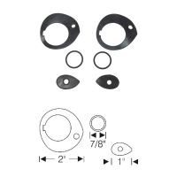 1954-1956 Buick and Oldsmobile (See Details) Door Handle Rubber Gasket Set (6 Pieces)