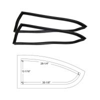 1975-1977 Pontiac Astre 2-Door Hatch Back Fixed Quarter Window Gaskets 1 Pair