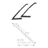 1966-1967 Oldsmobile And Pontiac 4-Door Hardtop (See Details) Front Door Vent Window Rubber Weatherstrips 1 Pair