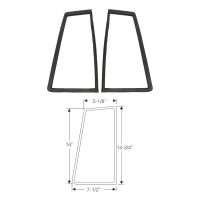 1961 1962 Buick Special, Oldsmobile F-85, and Pontiac Tempest 4-Door Wagon (See Details) Rear Window Gasket Set 1 Pair