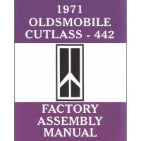1971 Oldsmobile Cutlass and 442 Models Factory Assembly Manual [PRINTED BOOK]