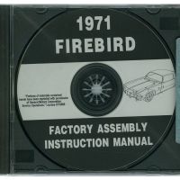 1971 Pontiac Firebird Models Factory Assembly Instruction Manual [CD]
