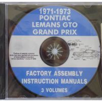 1971 1972 1973 Pontiac LeMans, GTO, and Grand Prix Models Factory Assembly Instruction Manuals 3 Volumes [CD]