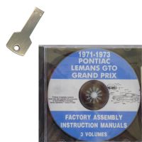 1971 1972 1973 Pontiac LeMans, GTO, and Grand Prix Models Factory Assembly Instruction Manuals 3 Volumes [USB Flash Drive]