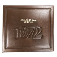 1972 Buick Color And Trim Book USED