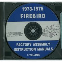 1973 1974 1975 Pontiac Firebird Models Factory Assembly Instruction Manuals 3 Volumes [CD]