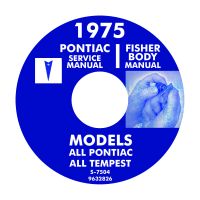 1975 Pontiac Service and Fisher Body Manuals [CD]
