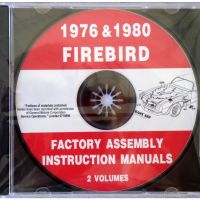 1976 1980 Pontiac Firebird Models Factory Assembly Instruction Manuals 2 Volumes [CD]