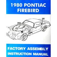 1980 Pontiac Firebird Models Factory Assembly Instruction Manual [PRINTED BOOK]