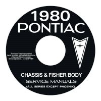 1980 Pontiac (EXCEPT Phoenix) Chassis and Fisher Body Service Manuals [CD]