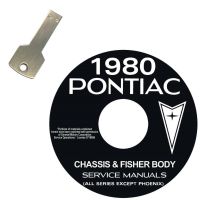 1980 Pontiac (EXCEPT Phoenix) Chassis and Fisher Body Service Manuals [USB Flash Drive]