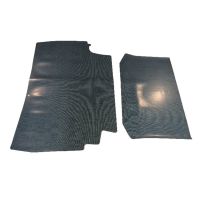 1964 Bonneville Coupe and Convertible Trunk Mat Rubber Aqua Herringbone (2 Pieces)