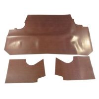 1962 Pontiac Catalina Coupe Trunk Mat Rubber Red Herringbone (3 Pieces)