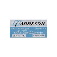1971 Buick Harrison Air Conditioning (A/C) Evaporator Box Decal 
