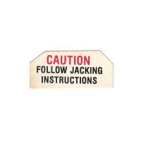 1959 1960 1961 Oldsmobile Jack Base Caution Decal 