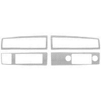 1971 1972 Buick Riviera (WITHOUT Cruise Control) Engine Turned Vinyl Dash Cover Insert Trim (4 Pieces)