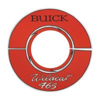 1964 1965 1966 Buick Wildcat 465 Engine Silver Air Cleaner Decal (10-Inches)