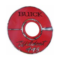 1964 1965 1966 Buick Wildcat 445 Engine Silver Air Cleaner Decal (14-Inches)