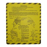 1975 1976 Buick Electra and Le Sabre Jacking Instruction Decal 