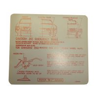 
1968 Buick Electra, Le Sabre, and Wildcat Jacking Instruction Decal 
