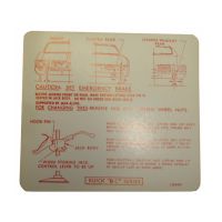 
1968 Buick Electra, Le Sabre, and Wildcat Jacking Instruction Decal
