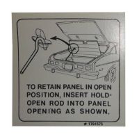 1973 1974 Buick Apollo Hatch Back Lid Instructions Decal 