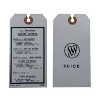 1968 1969 1970 Buick All Weather Climate Control Tag