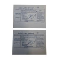 1975 1976 1977 Buick Start Instructions Sleeve Insert on Sun Visor 