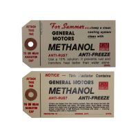 1949 1950 1951 1952 1953 1954 1955 1956 1957 1958 1959 1960 Buick Methanol Antifreeze Tag