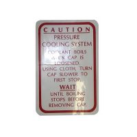 1959 1960 Buick Cooling System Caution Decal