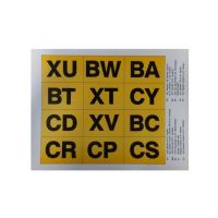 1970 1971 Buick Skylark and Gran Sport Frame Identification Decal Kit