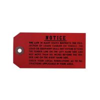 1968 1969 1970 Buick Luggage Rack Instruction Tag