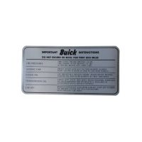 1953 1954 1955 Buick Tire and Oil Pressure Decal
