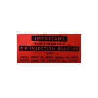 1966 1967 Buick California Cars Air Injection Reactor (A.I.R) Decal 