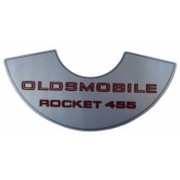1969 1970 1971 1972 1973 1974 Oldsmobile Rocket 455 4-V Air Cleaner Large Decal