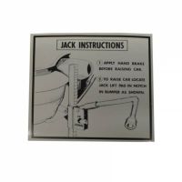 1954 1955 Oldsmobile Jack Instructions Decal