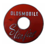 1961 1962 1963 1964 Oldsmobile Starfire Air Cleaner Red and Silver Decal