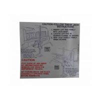 1970 Oldsmobile B-Body Models Jacking Instruction Decal 