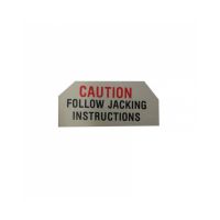 
1959 1960 1961 Oldsmobile Jack Base Caution Decal 